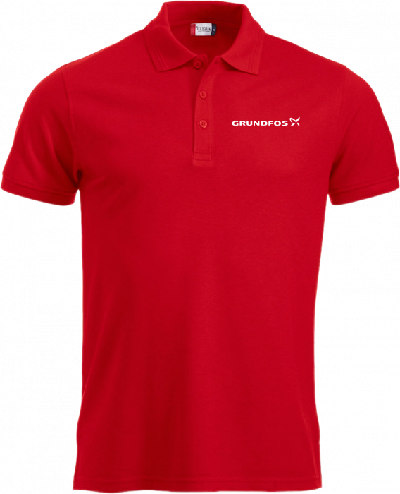 Clique - Grundfos polo camiseta - Rojo