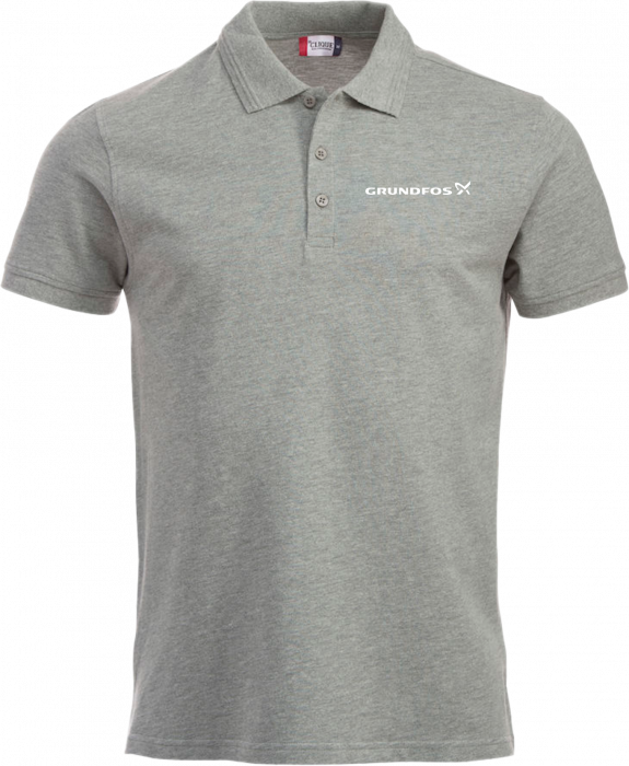 Clique - Grundfos polo camiseta - Grey melange