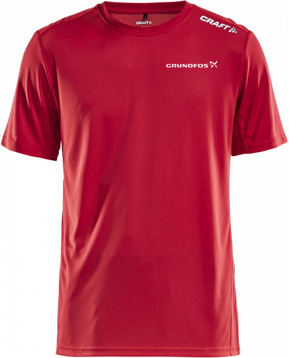 Craft - Gfi Rush Ss T-Shirt Herre - Rød & hvid