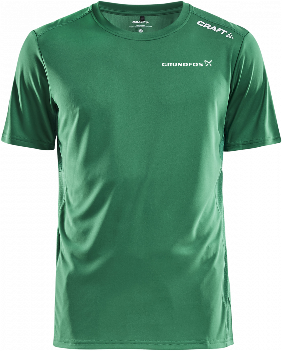 Craft - Gfi Rush Ss T-Shirt Herre - Grøn & hvid
