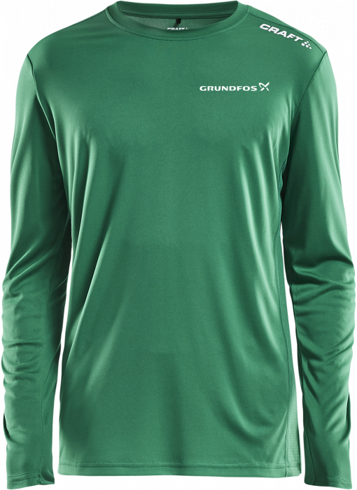 Craft - Gfi Rush Langærmet T-Shirt Herre - Grøn & hvid