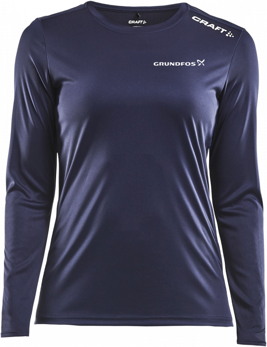 Craft - Gfi Rush Langærmet T-Shirt Dame - Navy blå & hvid