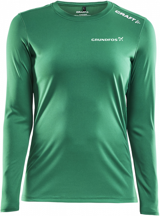 Craft - Gfi Rush Langærmet T-Shirt Dame - Grøn & hvid