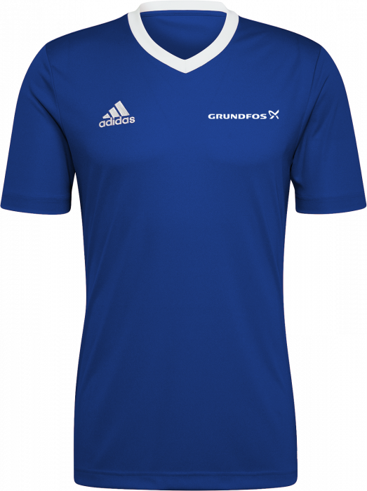 Adidas - Grundfos Tee - Royal blue & biały